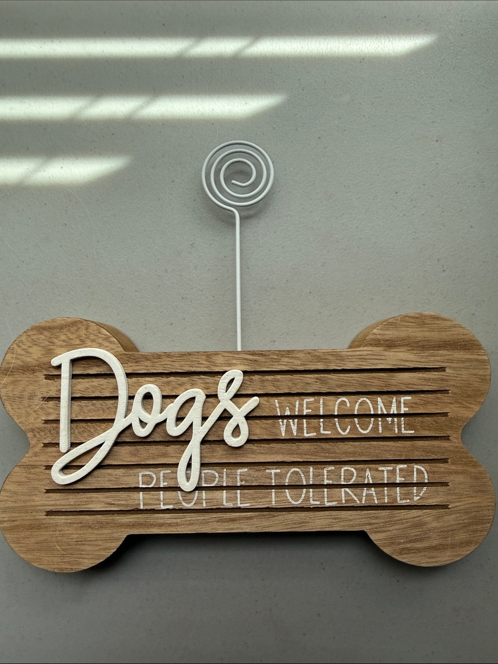 Dogs Welcome People Tolerated Photo Holder